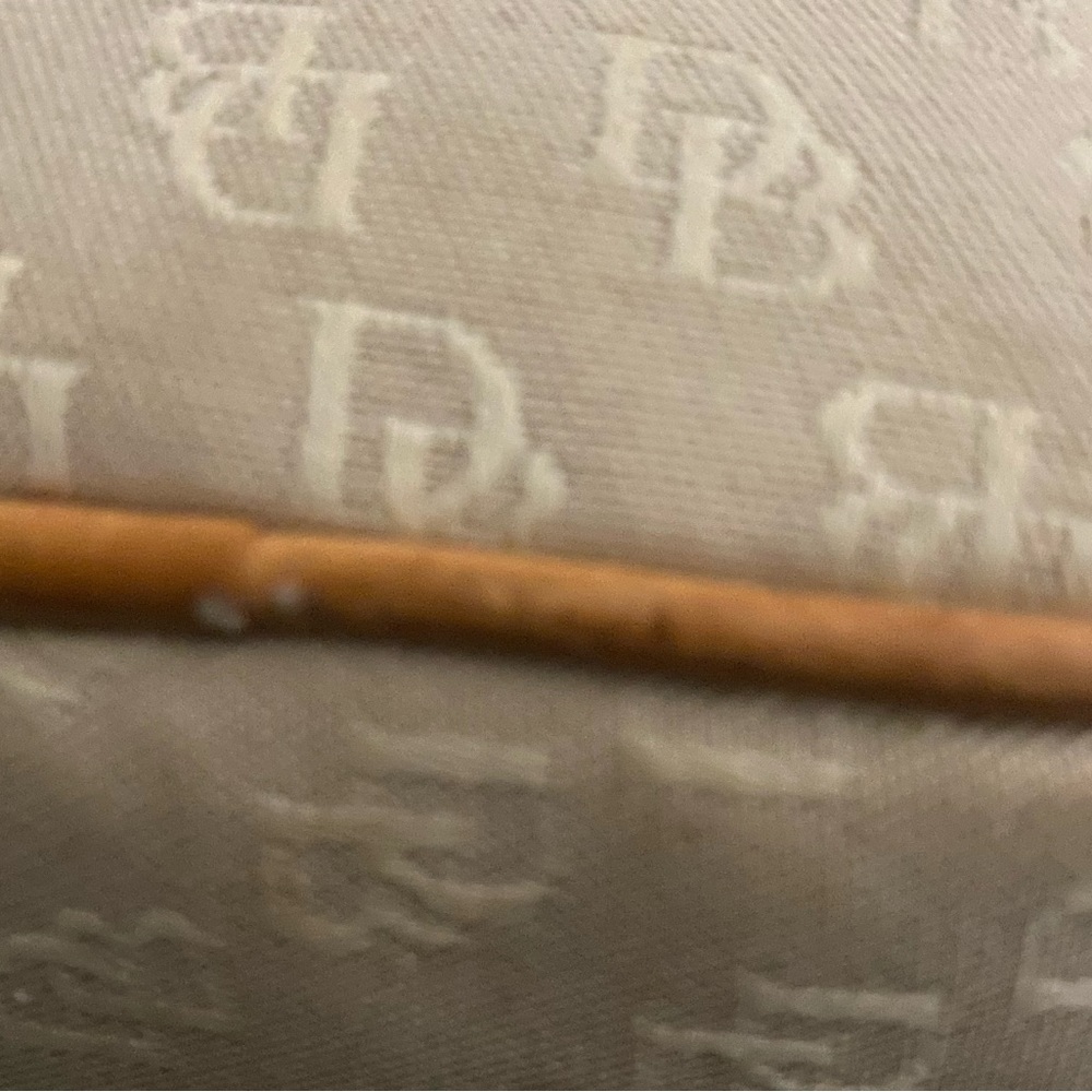 Dooney & Burke canvas rectangular satchel tan and brown - Picture 12 of 12